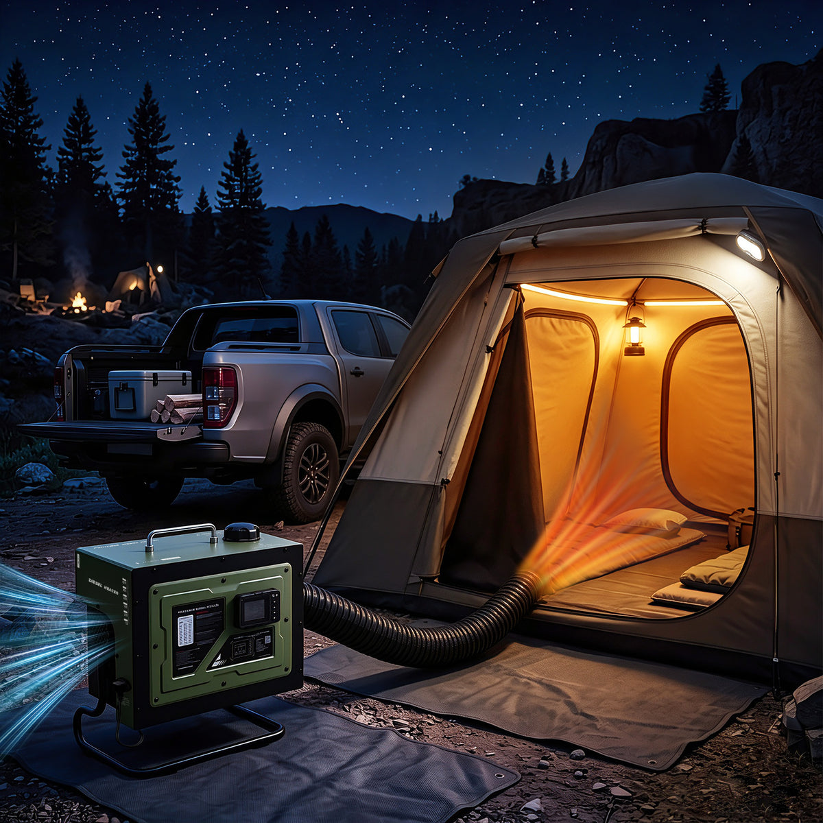 Tongwiseocean™ YY DH001 Diesel heater Wilderness Green
