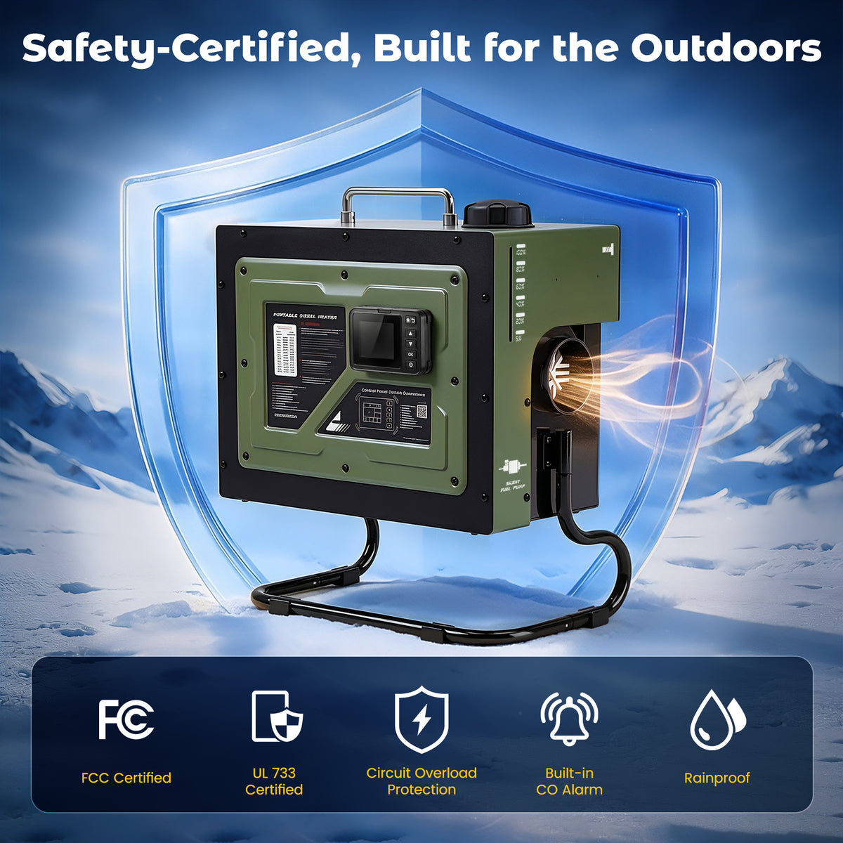 Tongwiseocean™ CaloNext Diesel Heater Olive Green