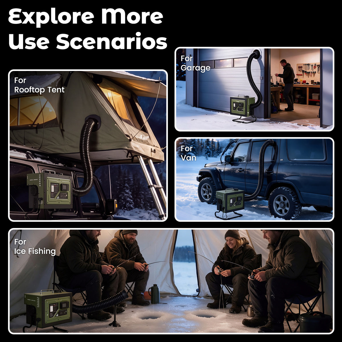Tongwiseocean™ CaloNext Diesel Heater Olive Green
