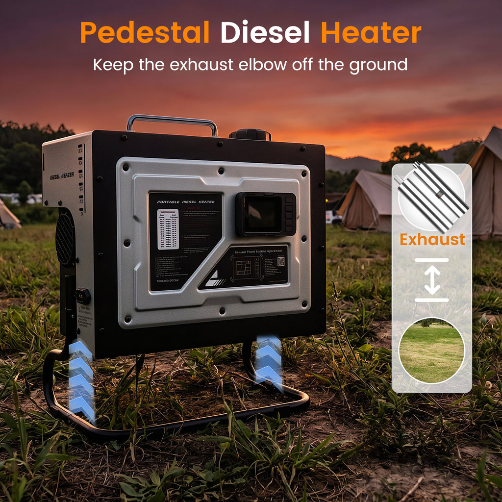 Tongwiseocean™ YY DH001 Diesel heater Classic Silver